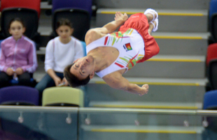 Bakıda batut gimnastikası üzrə FIG Dünya Kubokunun ilk yarış günü start götürüb. Azərbaycan, 5 mart, 2016